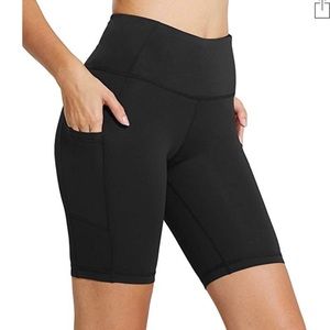 High Waist Workout Compression Biker Shorts